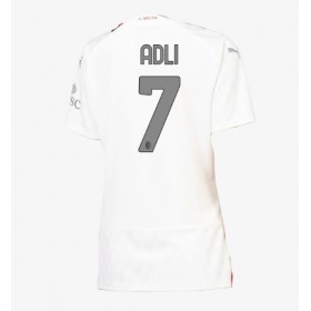 AC Milan Yacine Adli #7 Borta Kläder Dam 2023-24 Kortärmad